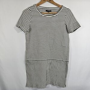 Madewell Striped Dockside T Shirt Shift Dress